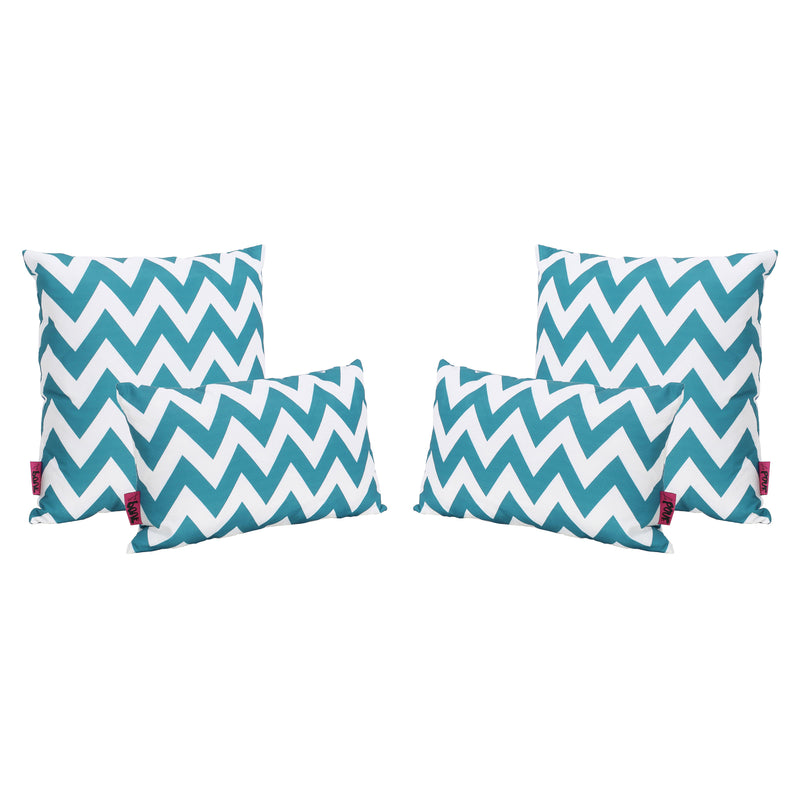 Embry Outdoor Water Resistant Square and Rectangular Throw Pillows (Set of 4)