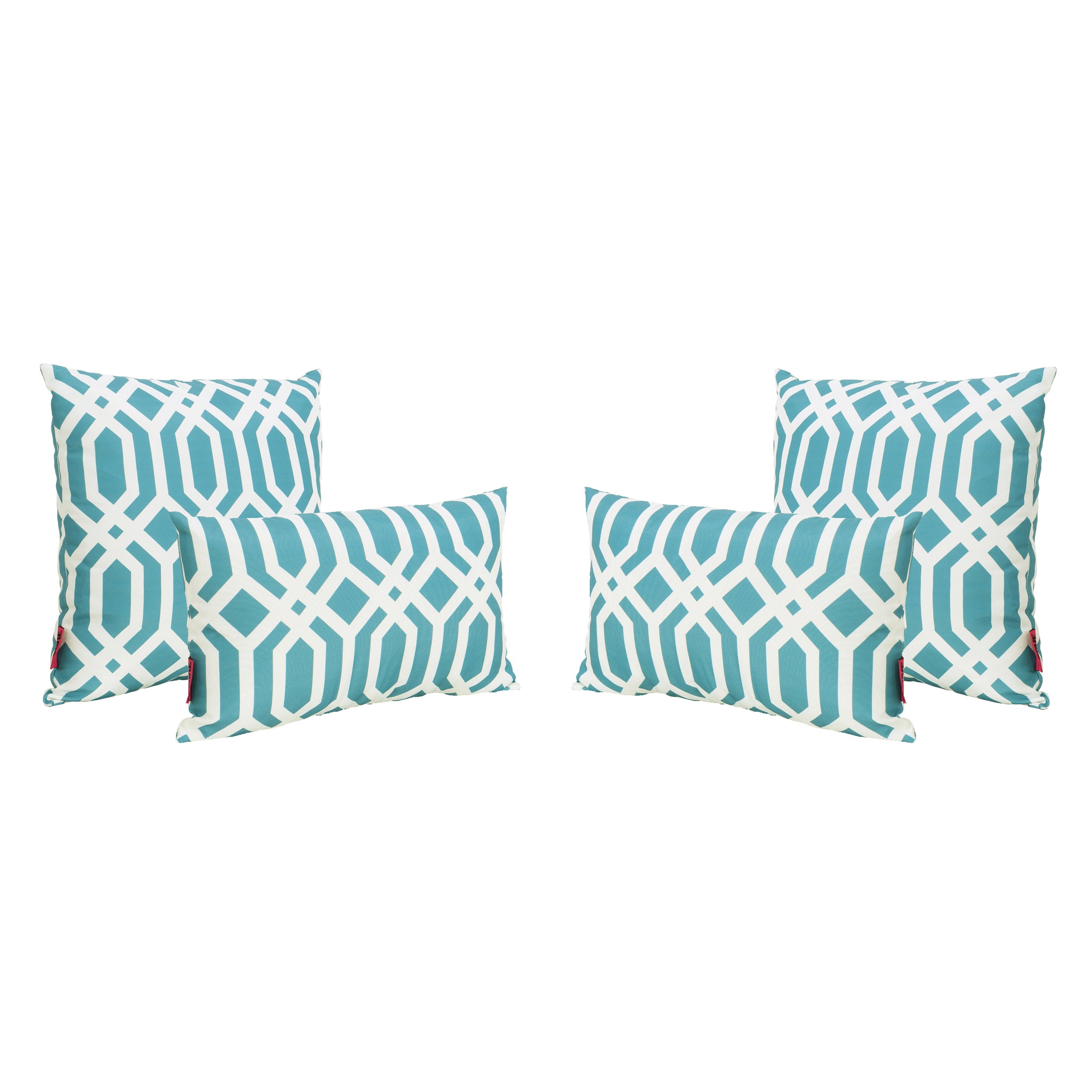 La Jolla Outdoor Water Resistant Square and Rectangular Throw Pillows - Set  of 4 Black/White, 1 unit - Fry's Food Stores