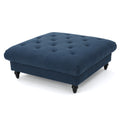 Tufted Oversized Ottoman – Large Square Footrest with Cushioned Top for Living Room & Bedroom