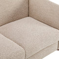 Christopher Knight Home Modern Boucle Upholstered 2-Seater Sofa with Birch Wood Legs