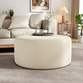 Christopher Knight Home Modern Round Velvet Ottoman – Living Room Footrest & Side Table