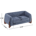 Christopher Knight Home Modern Boucle Upholstered 2-Seater Sofa with Birch Wood Legs