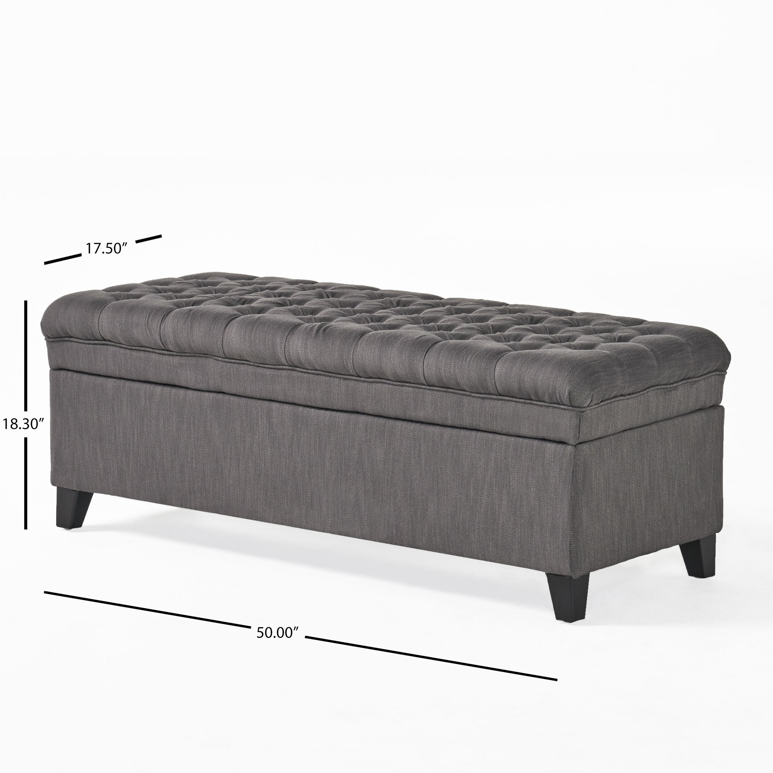 Christopher Knight Home 50" Storage Ottoman Bench with Hidden Storage