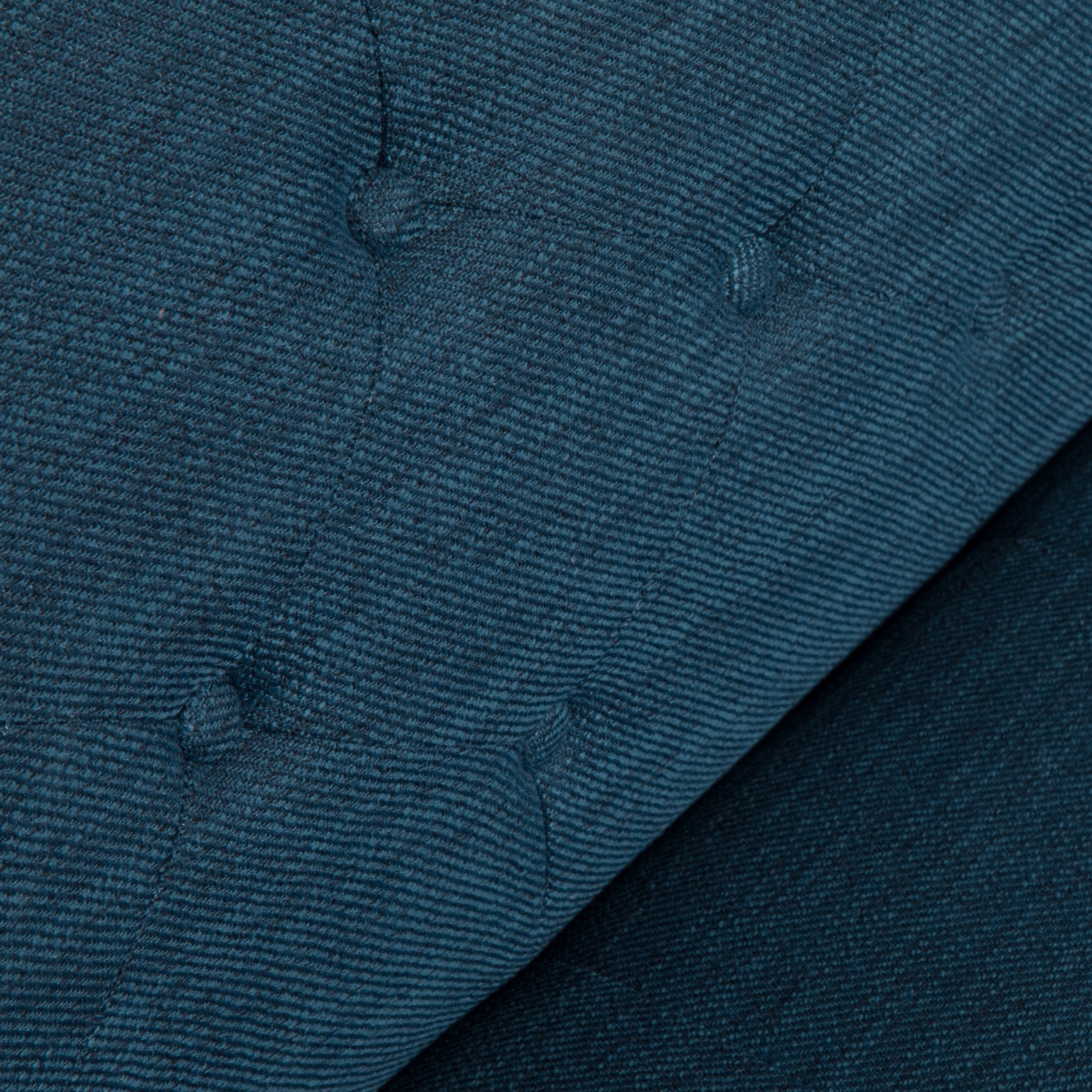 Mid-Century Modern Sofa with Button Tufting & Gold-Tipped Rubberwood Legs – Fabric Upholstered Living Room Couch