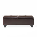 Modern Storage Ottoman with Cushioned Seat – Multifunctional Bench for Living Room, Bedroom & Small Spaces