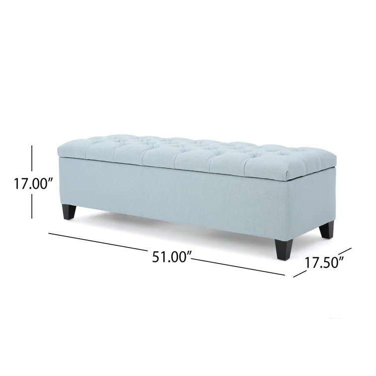 Christopher Knight Home Tufted Storage Ottoman Bench with Hidden Compartment & Soft-Close Hinges