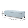 Christopher Knight Home Tufted Storage Ottoman Bench with Hidden Compartment & Soft-Close Hinges