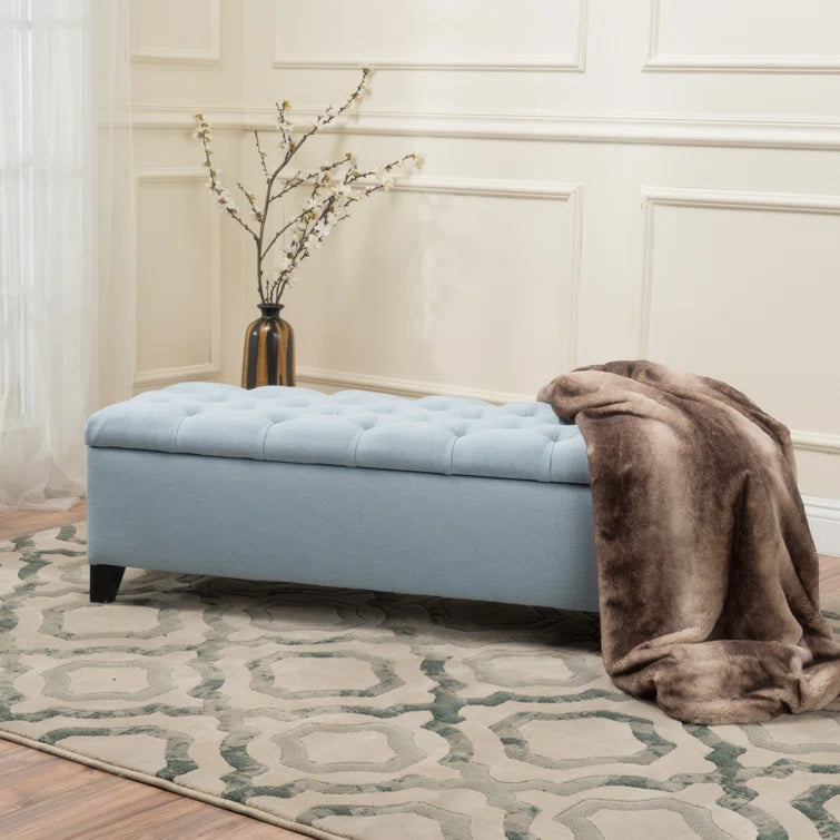 Christopher Knight Home Tufted Storage Ottoman Bench with Hidden Compartment & Soft-Close Hinges