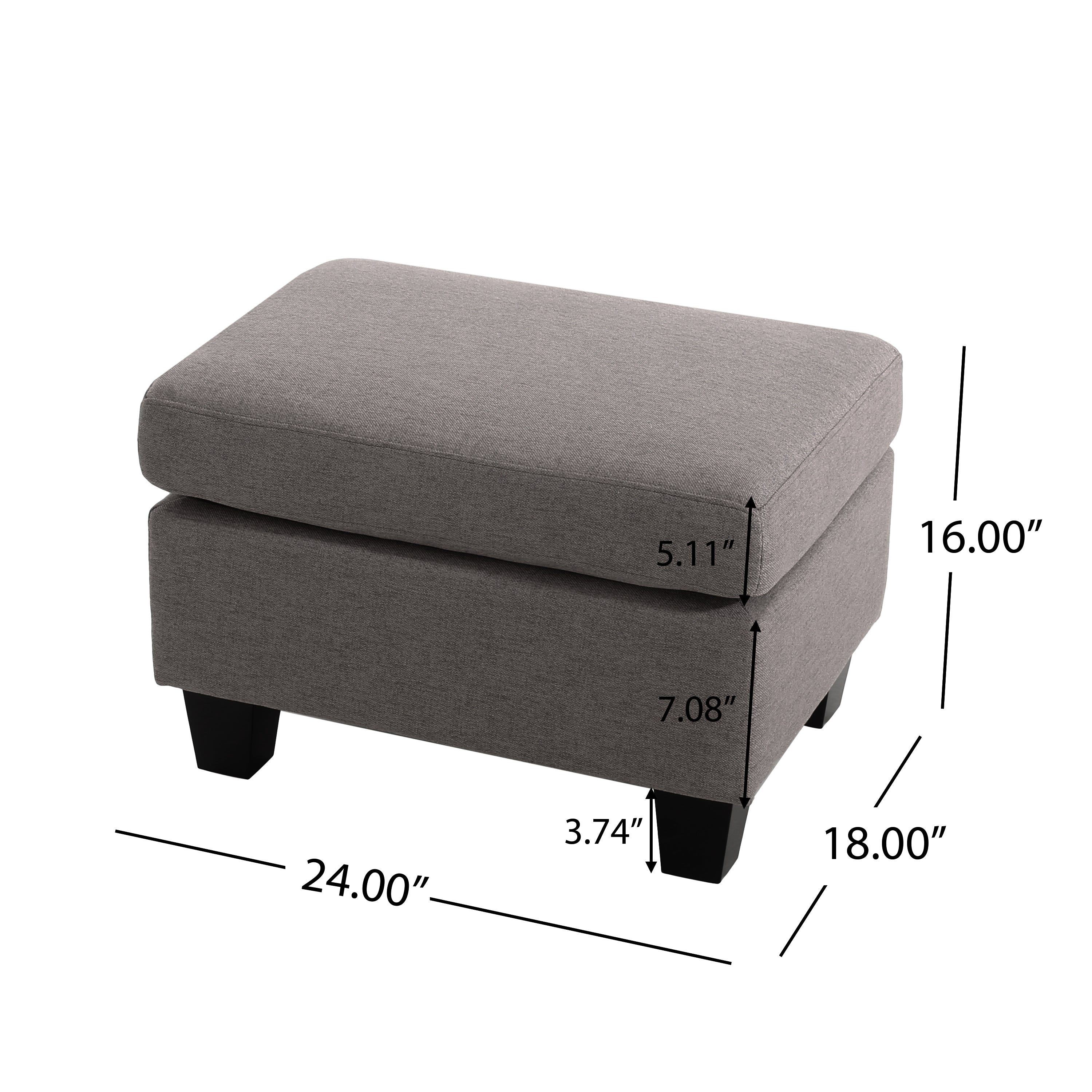 Modern Footstool Ottoman – Portable Accent Seat, Durable Frame & Stylish Upholstery