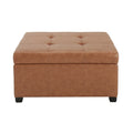 Christopher Knight Home Tufted Storage Ottoman Bench with Lift-Top & Birch Wood Legs – Entryway & Bedroom Seating