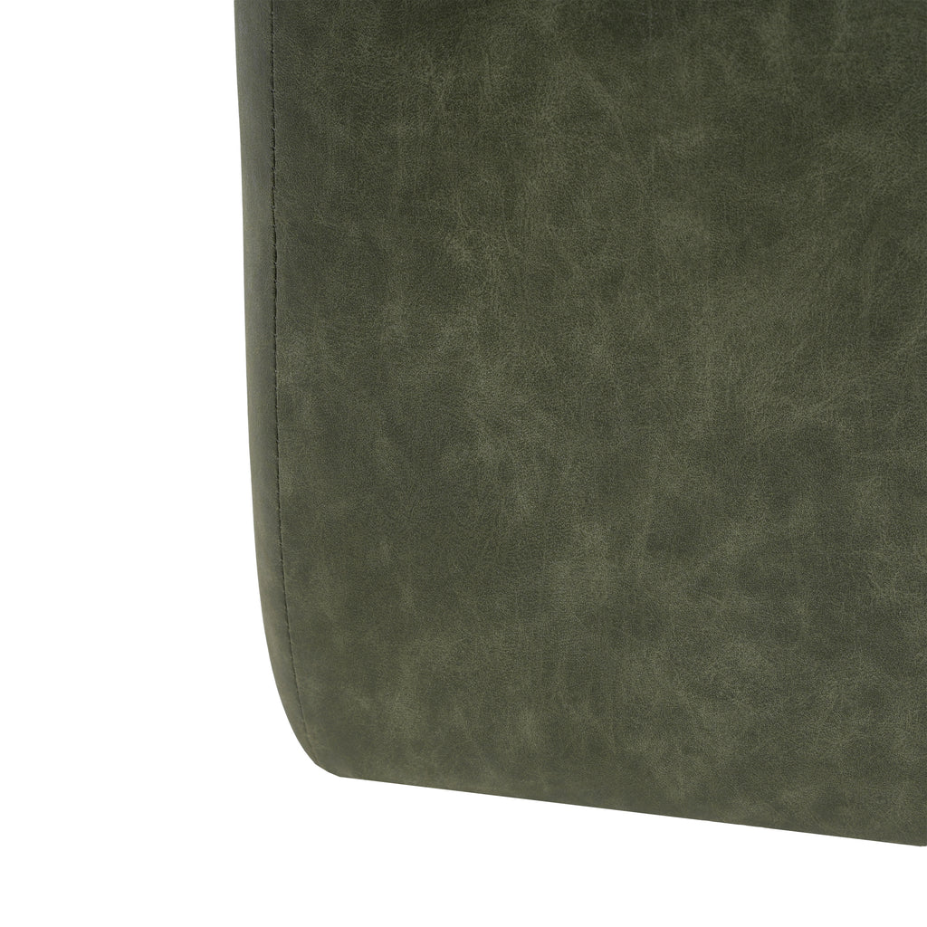 Christopher Knight Home Modern Faux Leather Sectional Ottoman – Modular Square Living Room Footrest