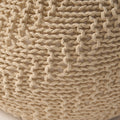 Flovilla Modern Knitted Round Pouf
