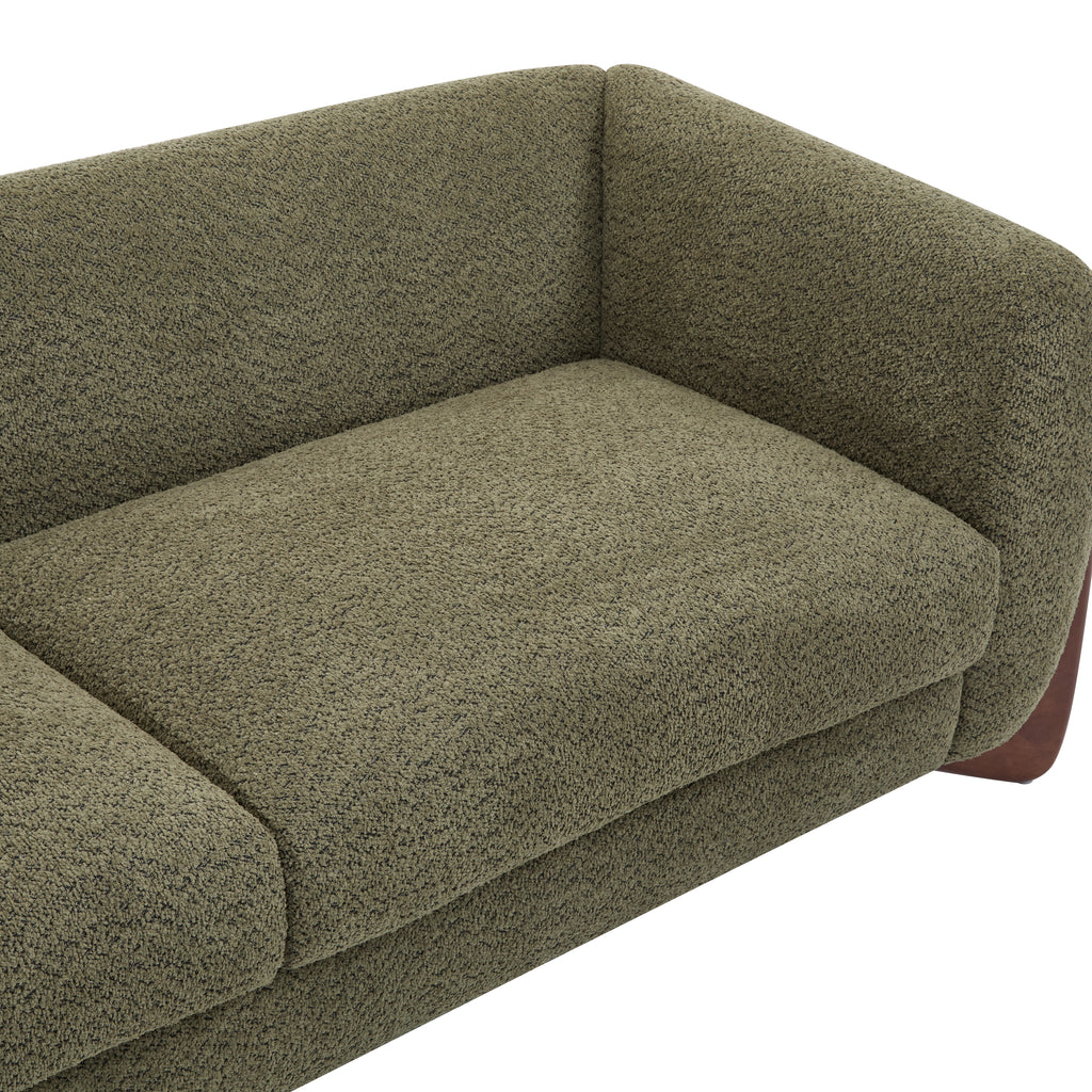 Christopher Knight Home 82" Boucle Sofa with Birch Wood Legs – Modern Cozy Upholstered 3-Seater