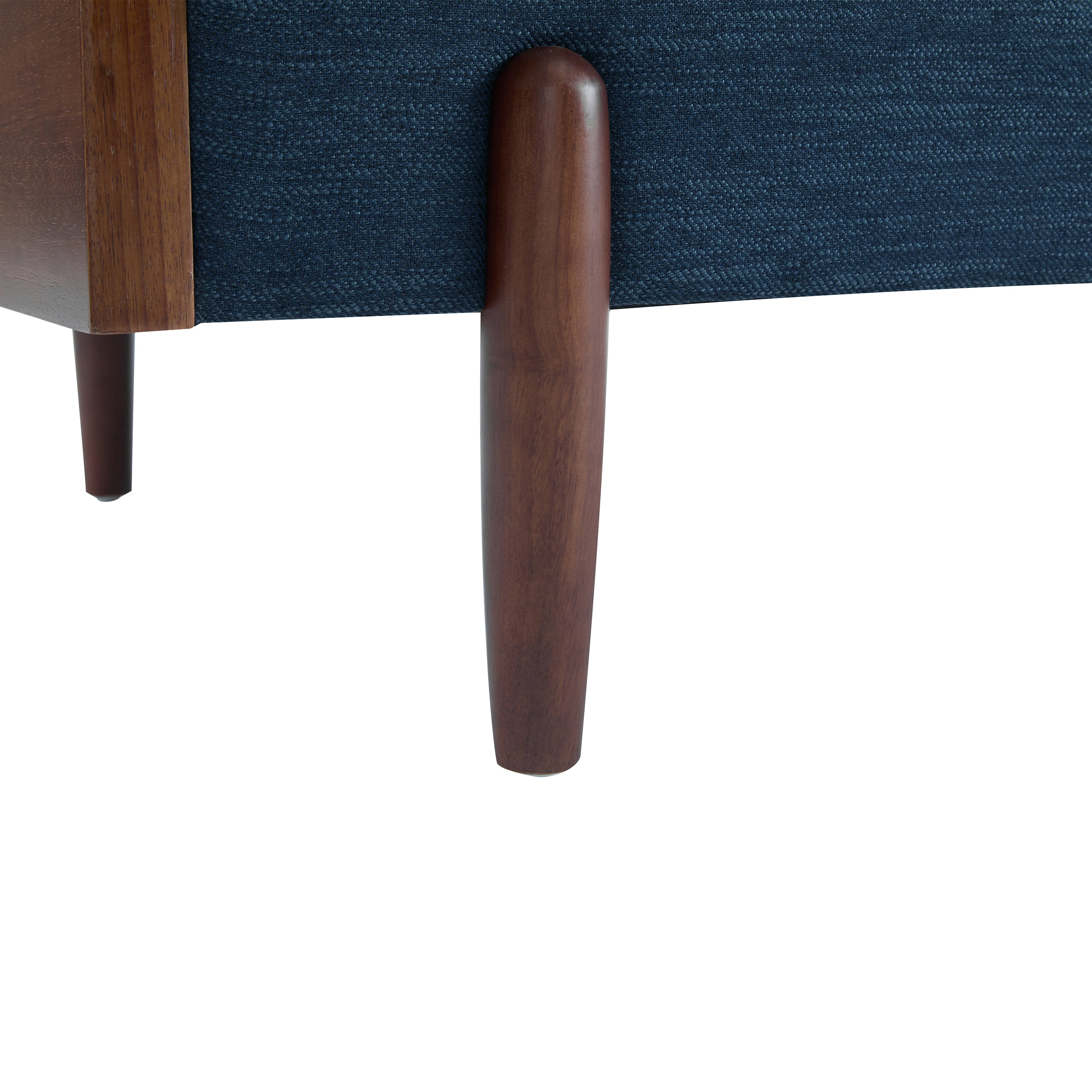 Mid-Century Modern Sofa 71.75" with Wood Sides & Slim Track Arms – Plush Living Room Couch