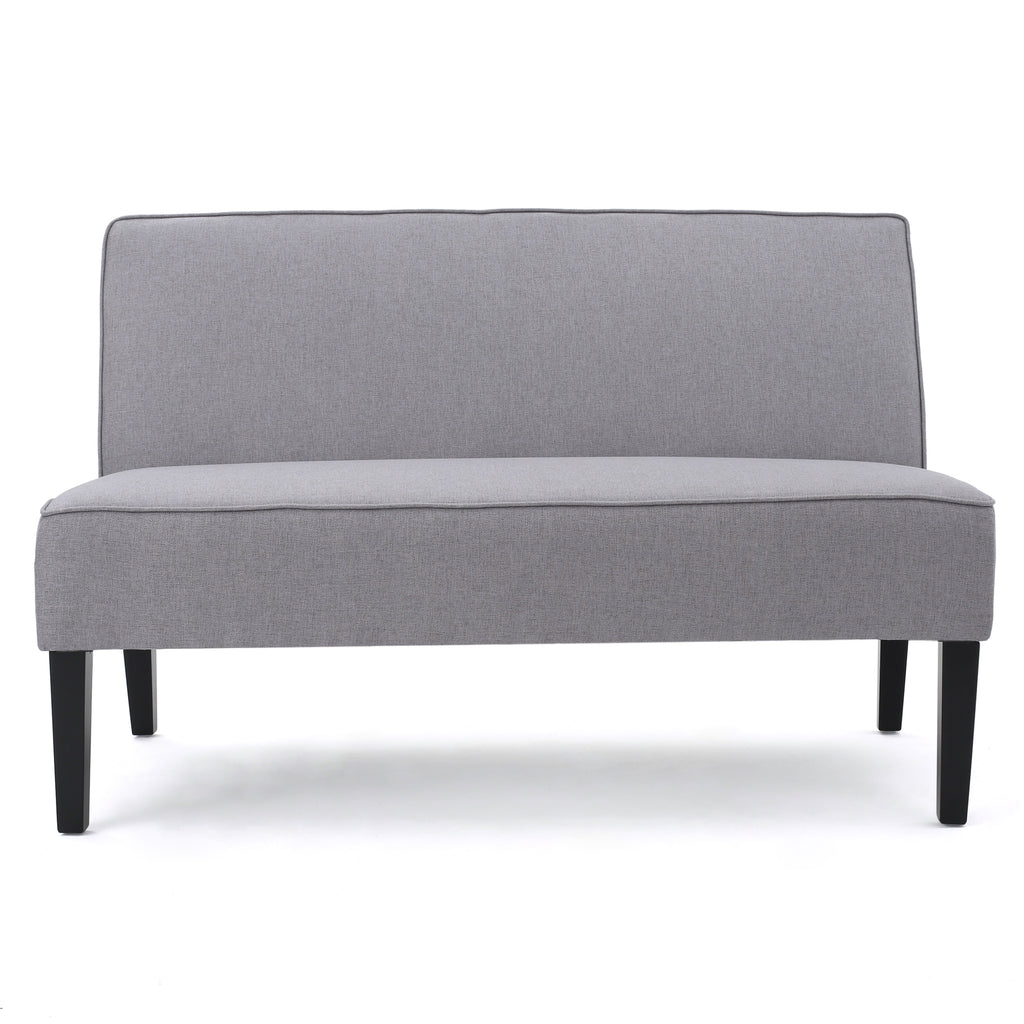 Modern Upholstered Loveseat with Solid Wood Frame & Birch Legs