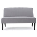 Modern Upholstered Loveseat with Solid Wood Frame & Birch Legs