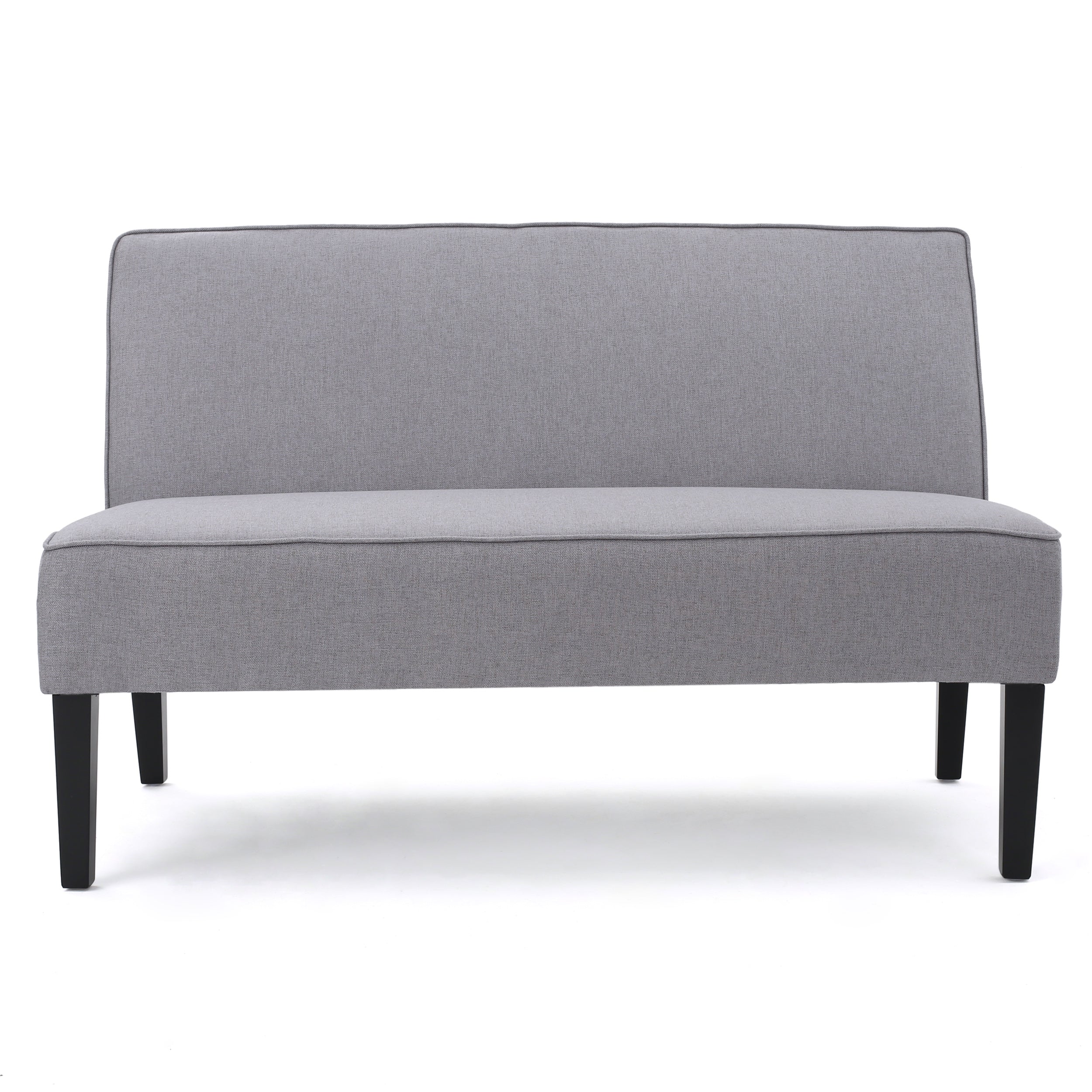 Modern Upholstered Loveseat with Solid Wood Frame & Birch Legs