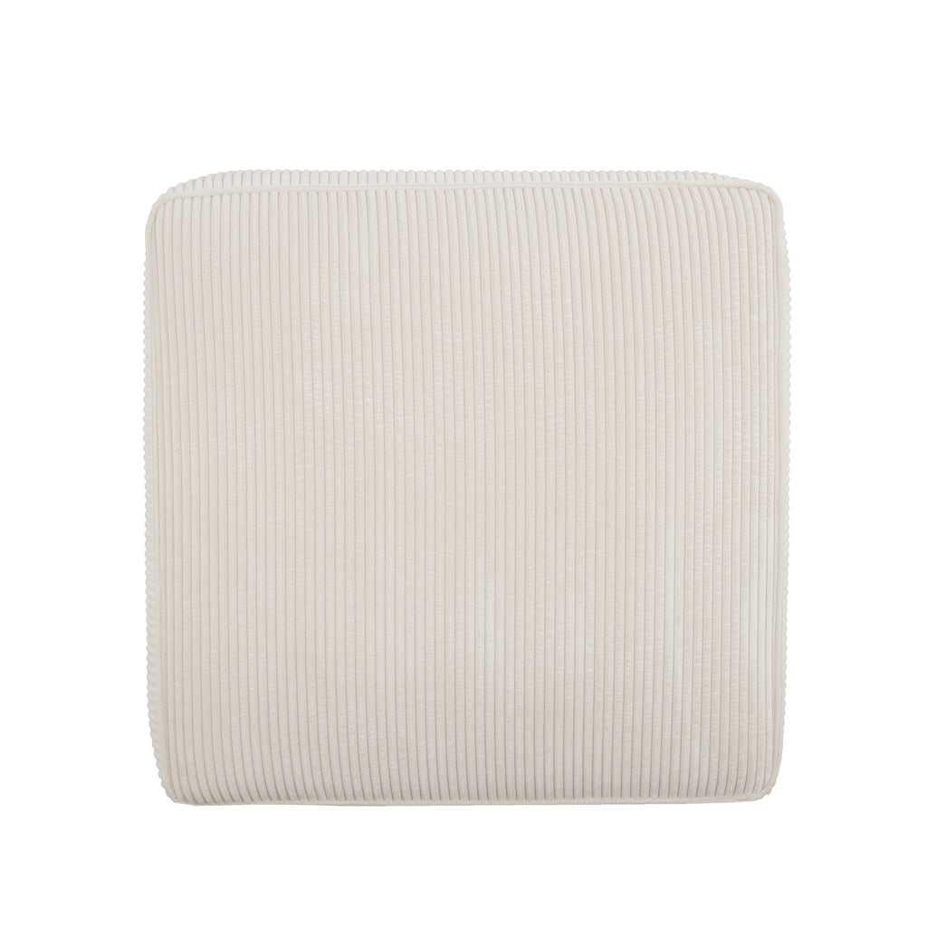 Christopher Knight Home Modern Corduroy Sectional Ottoman – Modular Square Living Room Footrest