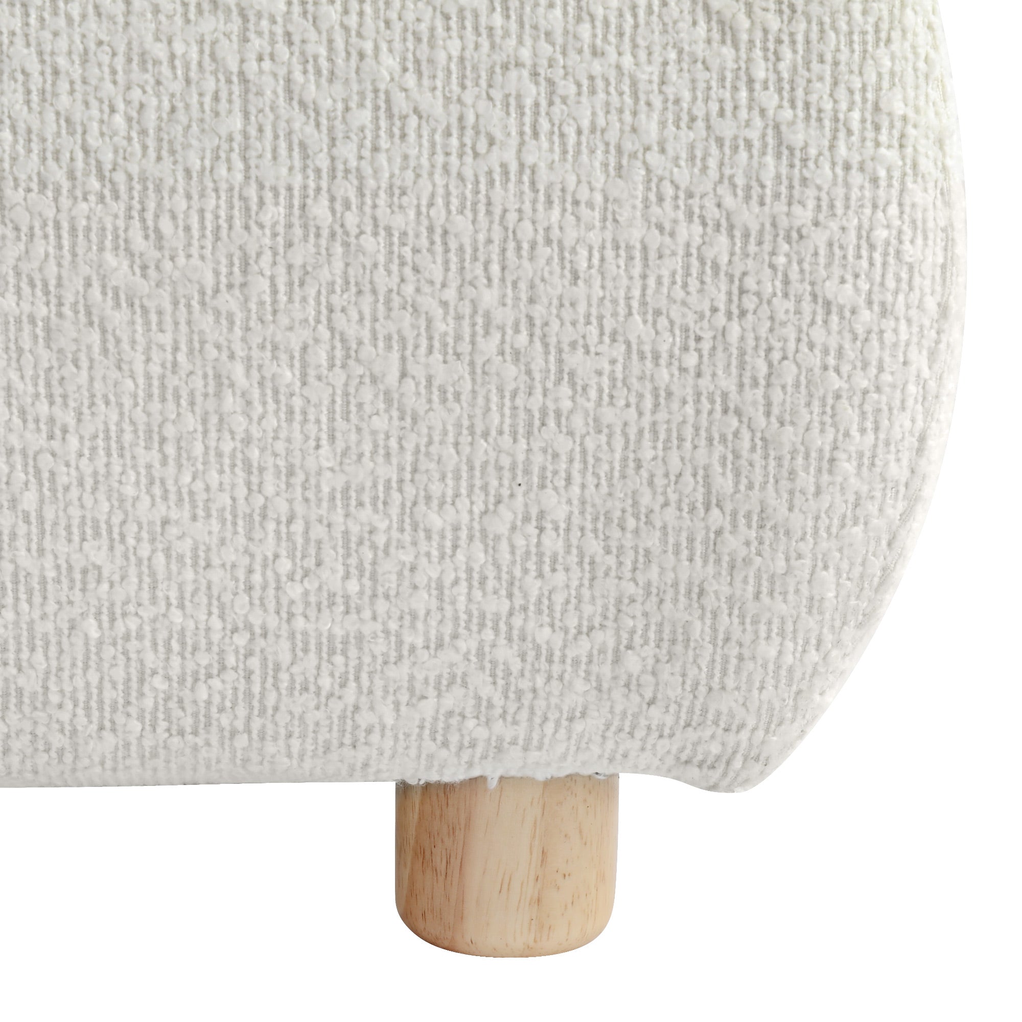 Christopher Knight Home Modern Boucle Upholstered Platform Bed with Pillow Headboard