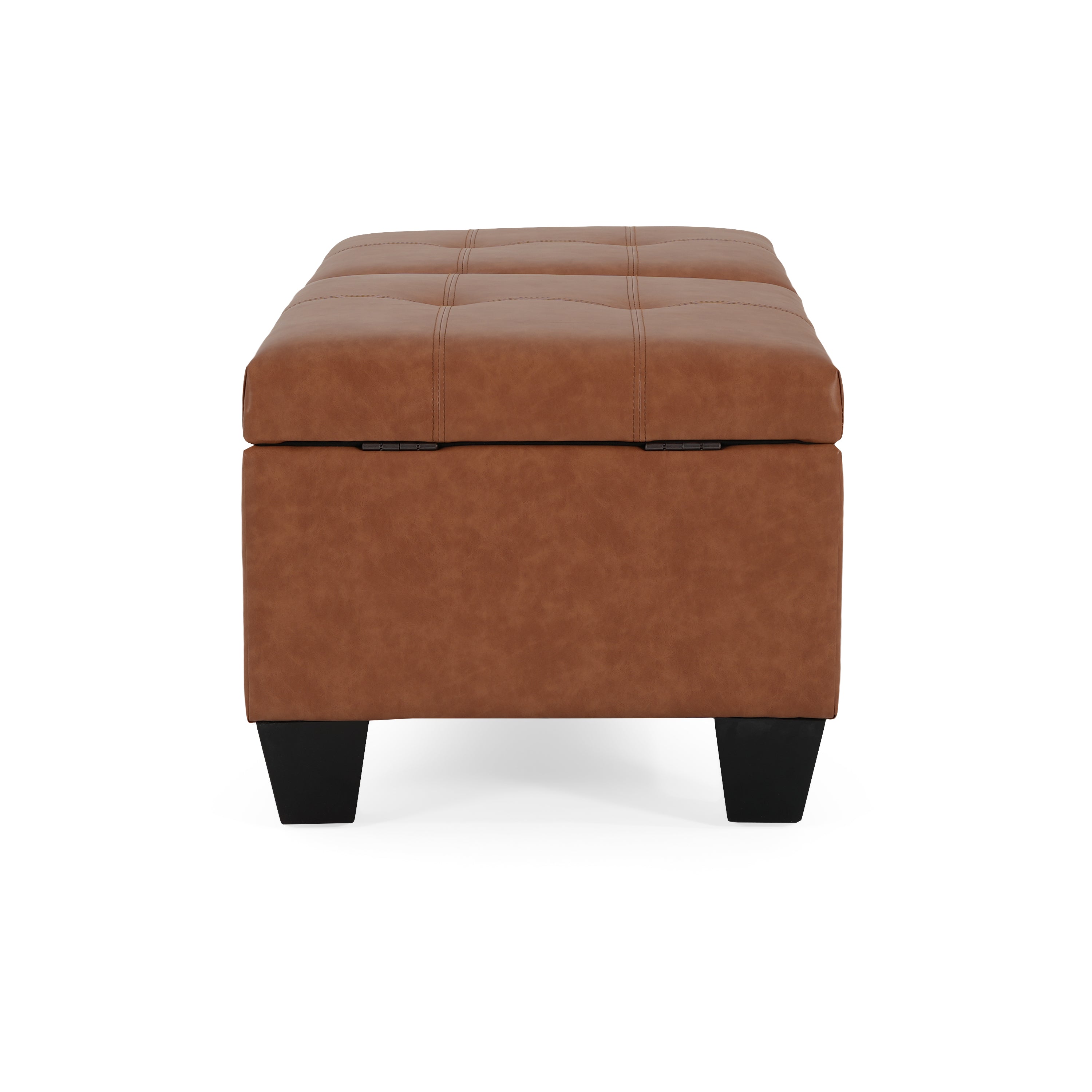 Modern Storage Ottoman with Cushioned Seat – Multifunctional Bench for Living Room, Bedroom & Small Spaces