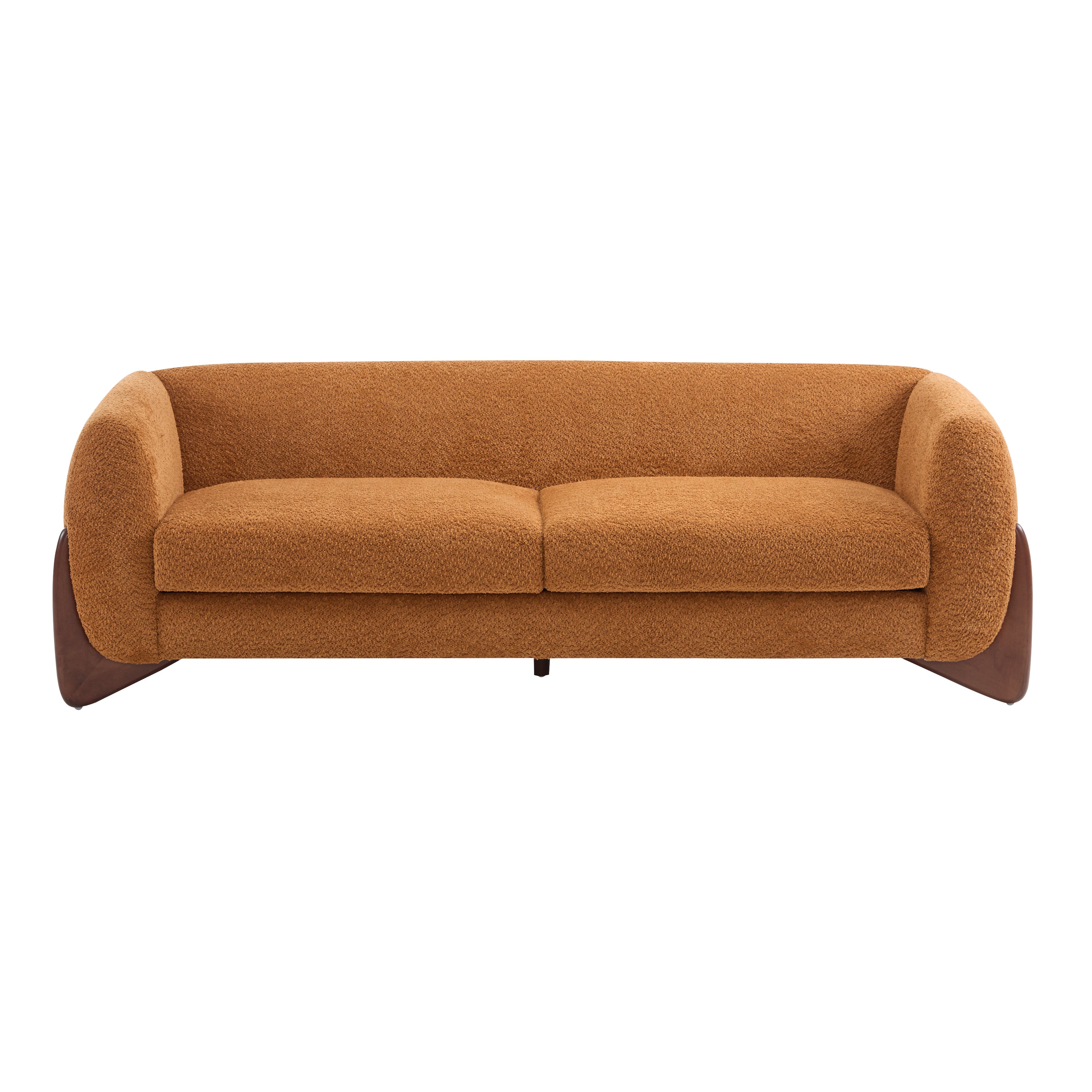Christopher Knight Home 82" Boucle Sofa with Birch Wood Legs – Modern Cozy Upholstered 3-Seater