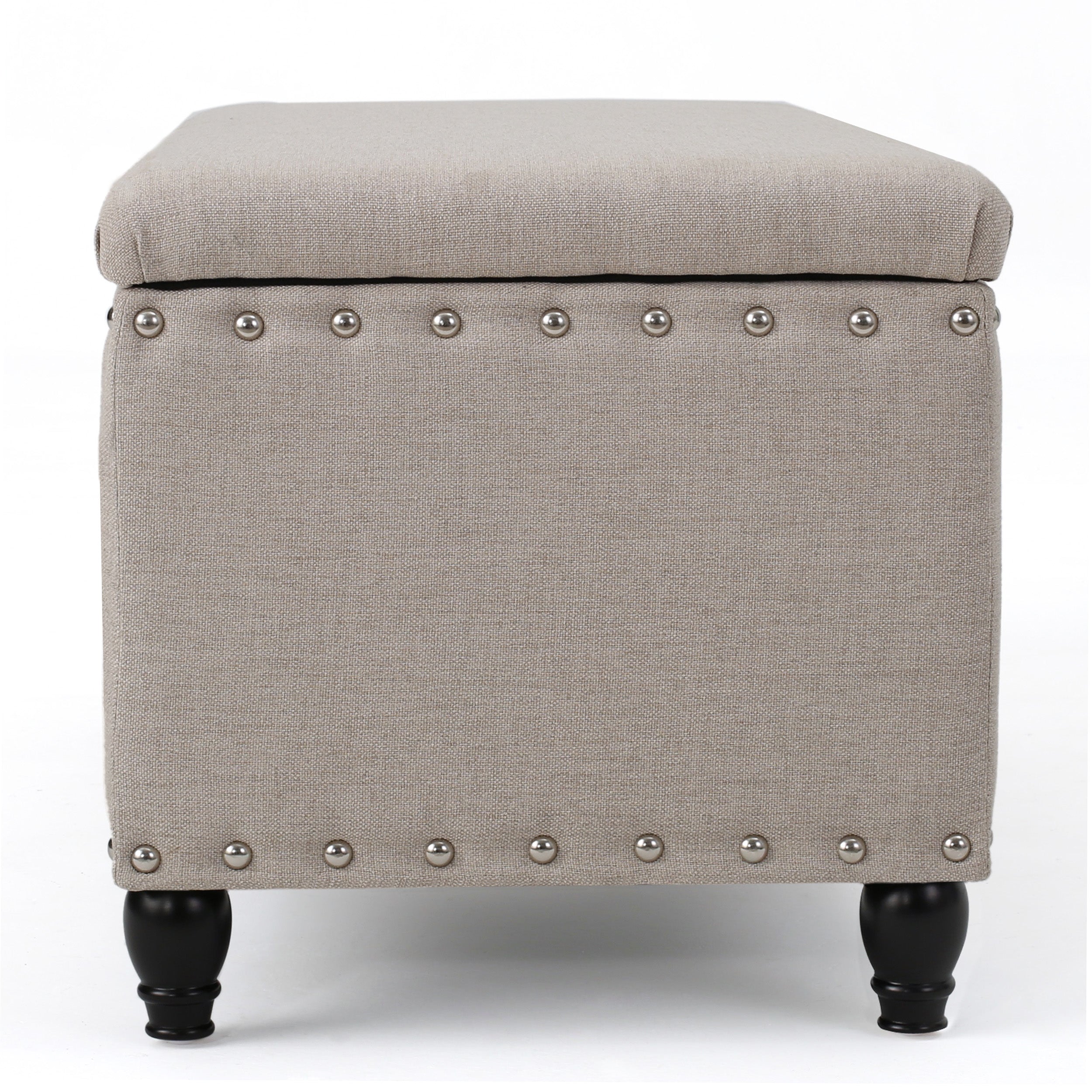 Christopher Knight Home 50" Faux Leather Tufted Storage Ottoman Bench with Hidden Storage