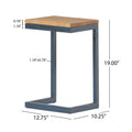 GDFStudio Caspian Indoor Fir Wood Accent Table
