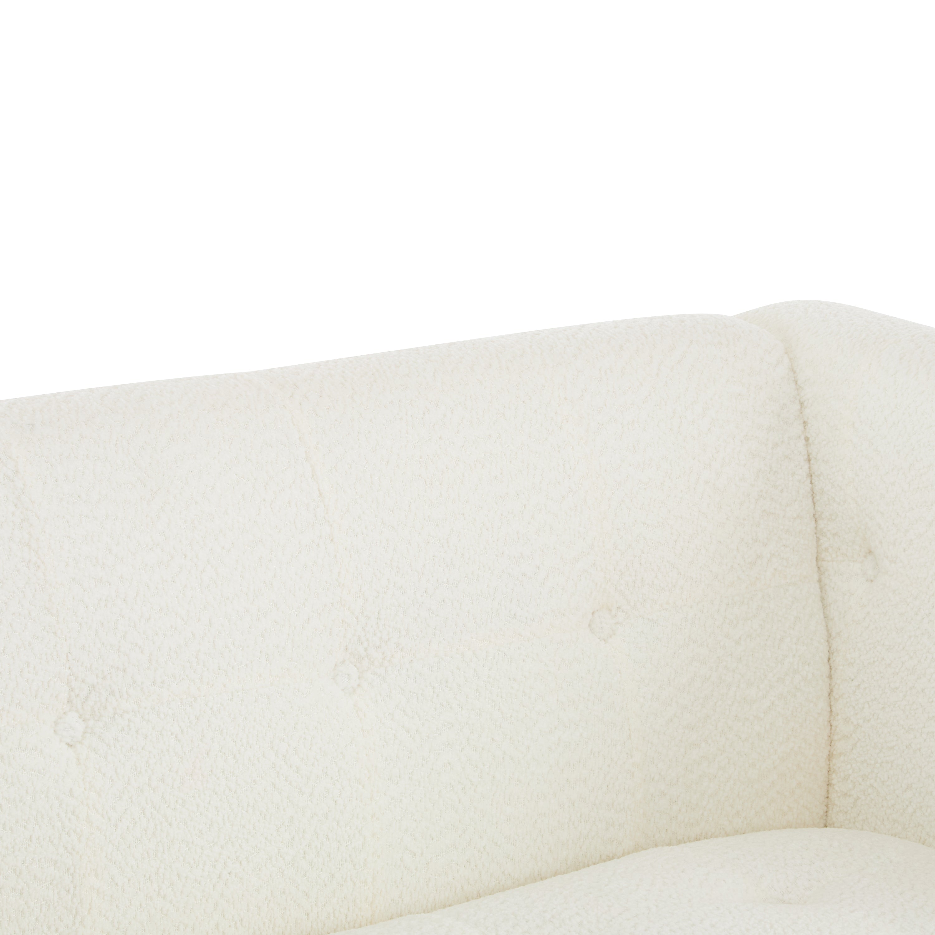 Christopher Knight Home Mid-Century Modern 3-Seater Sofa with Button-Tufted Waffle Stitch & Solid Wood Frame