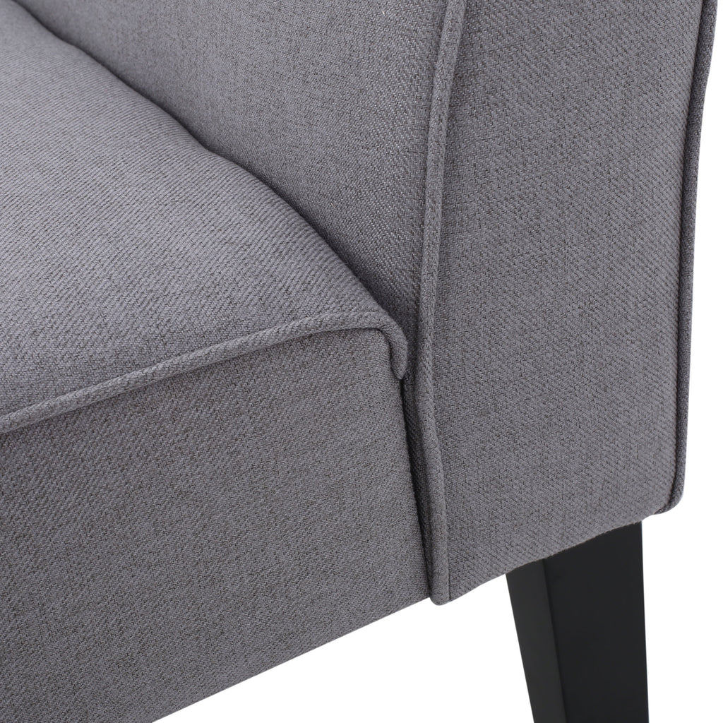 Modern Upholstered Loveseat with Solid Wood Frame & Birch Legs