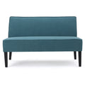 Modern Upholstered Loveseat with Solid Wood Frame & Birch Legs