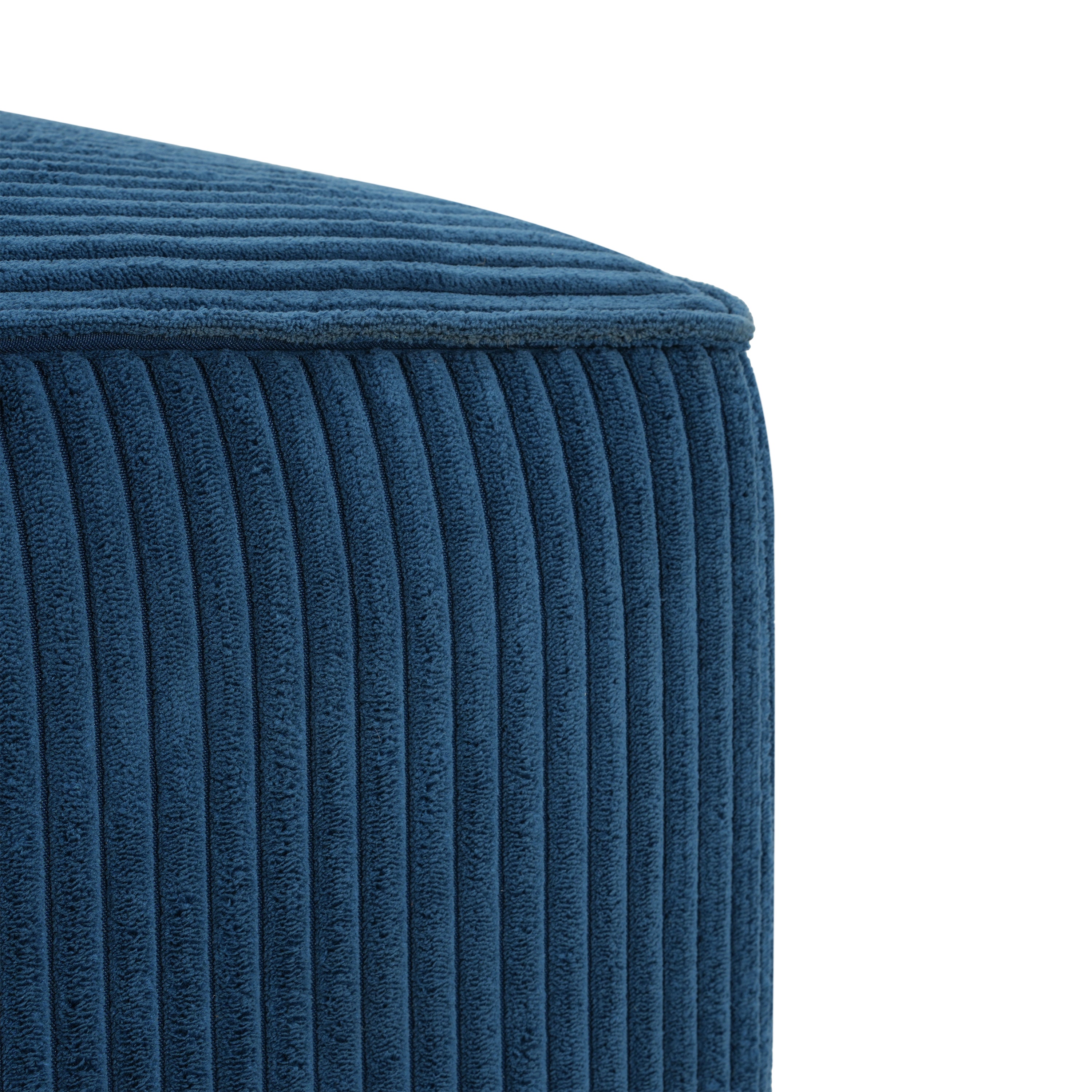 Christopher Knight Home Modern Corduroy Sectional Ottoman – Modular Square Living Room Footrest