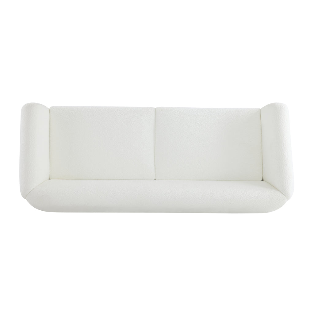 Christopher Knight Home 82" Boucle Sofa with Birch Wood Legs – Modern Cozy Upholstered 3-Seater