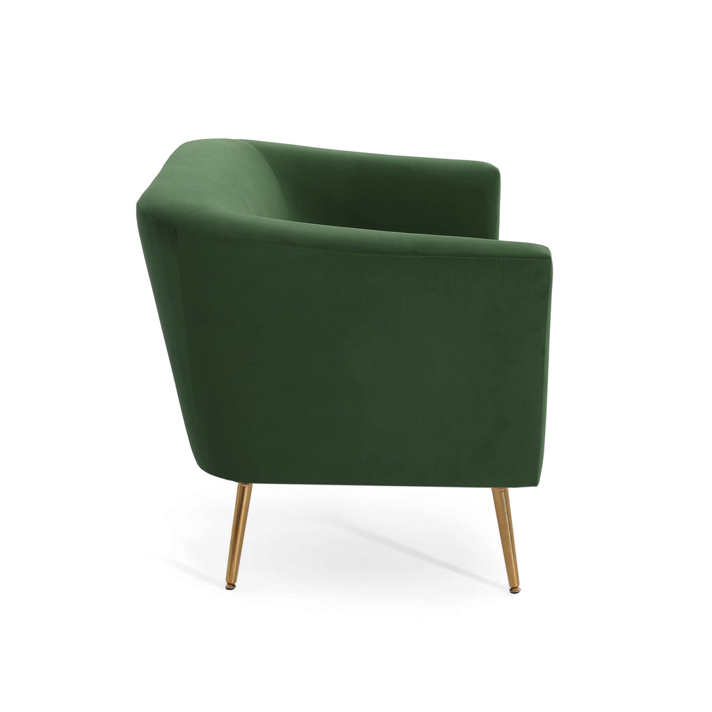 Velvet Loveseat – Modern Glam Minimalist Sofa for Living Room