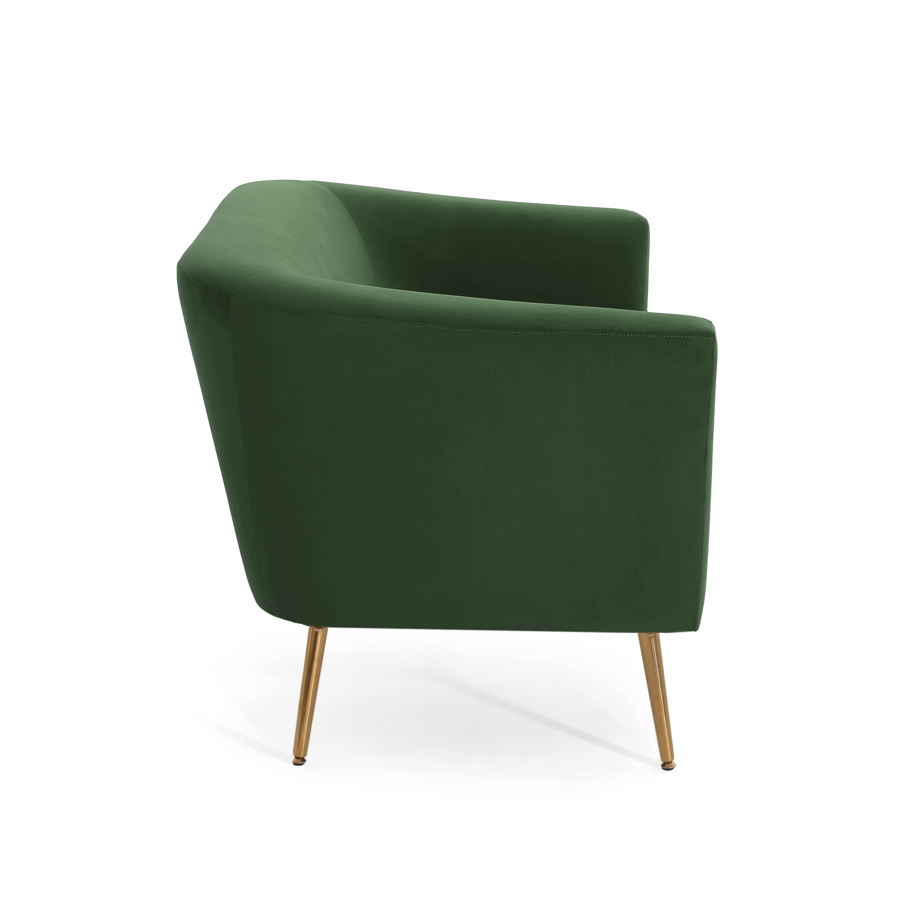 Velvet Loveseat – Modern Glam Minimalist Sofa for Living Room