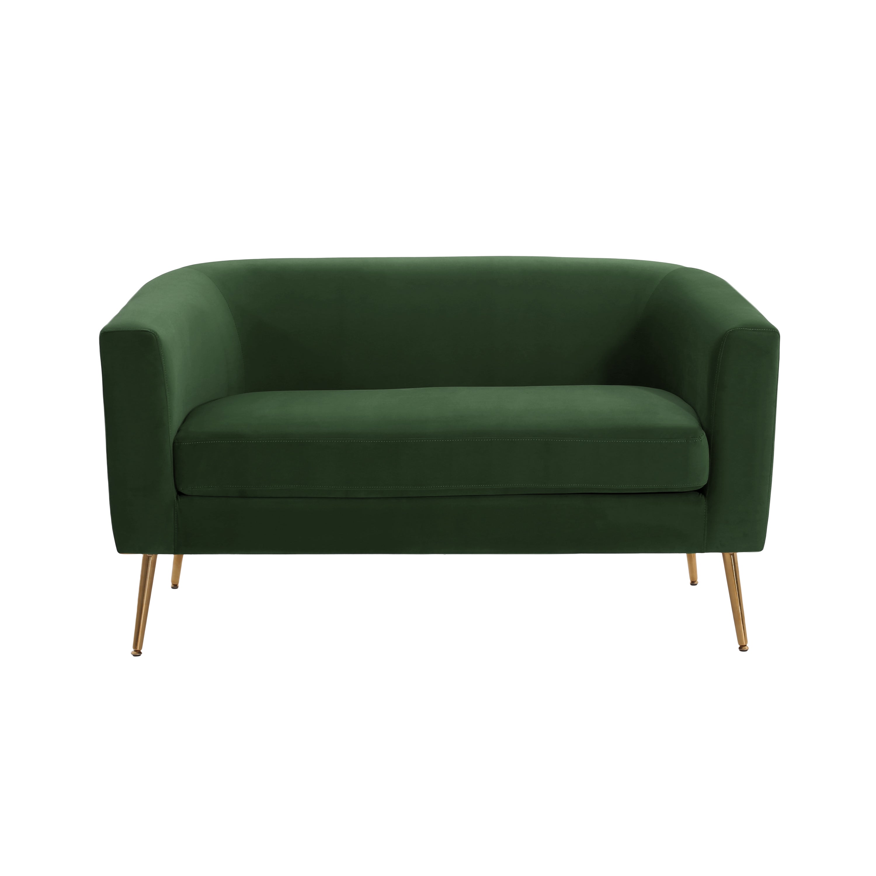 Velvet Loveseat – Modern Glam Minimalist Sofa for Living Room