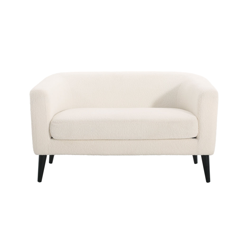 Velvet Loveseat – Modern Glam Minimalist Sofa for Living Room