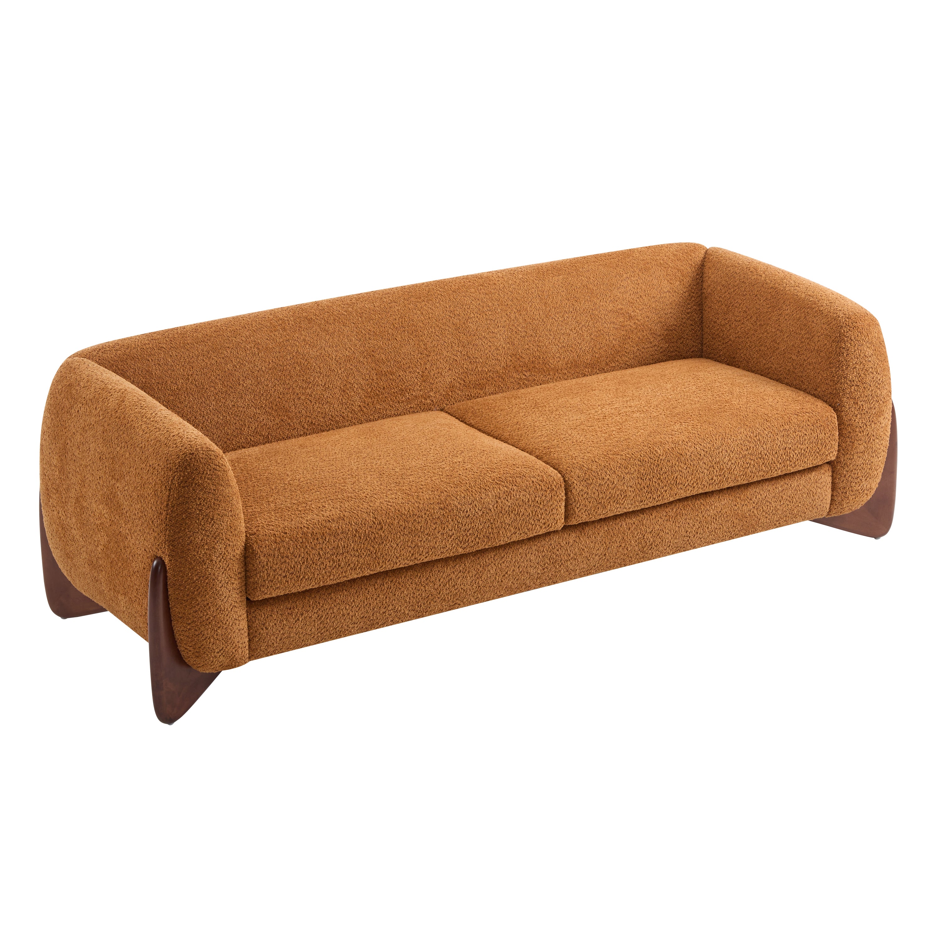 Christopher Knight Home 82" Boucle Sofa with Birch Wood Legs – Modern Cozy Upholstered 3-Seater