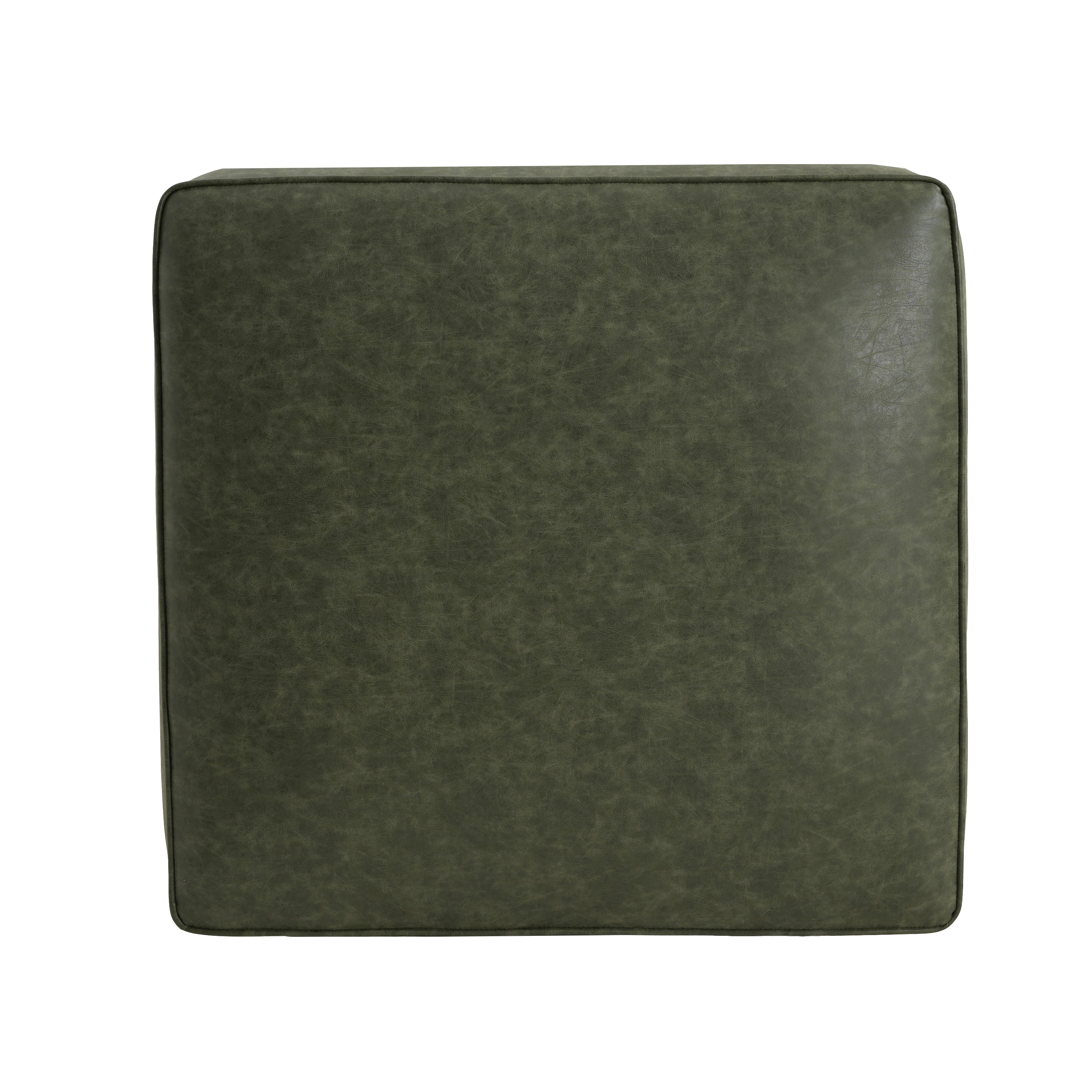 Christopher Knight Home Modern Faux Leather Sectional Ottoman – Modular Square Living Room Footrest