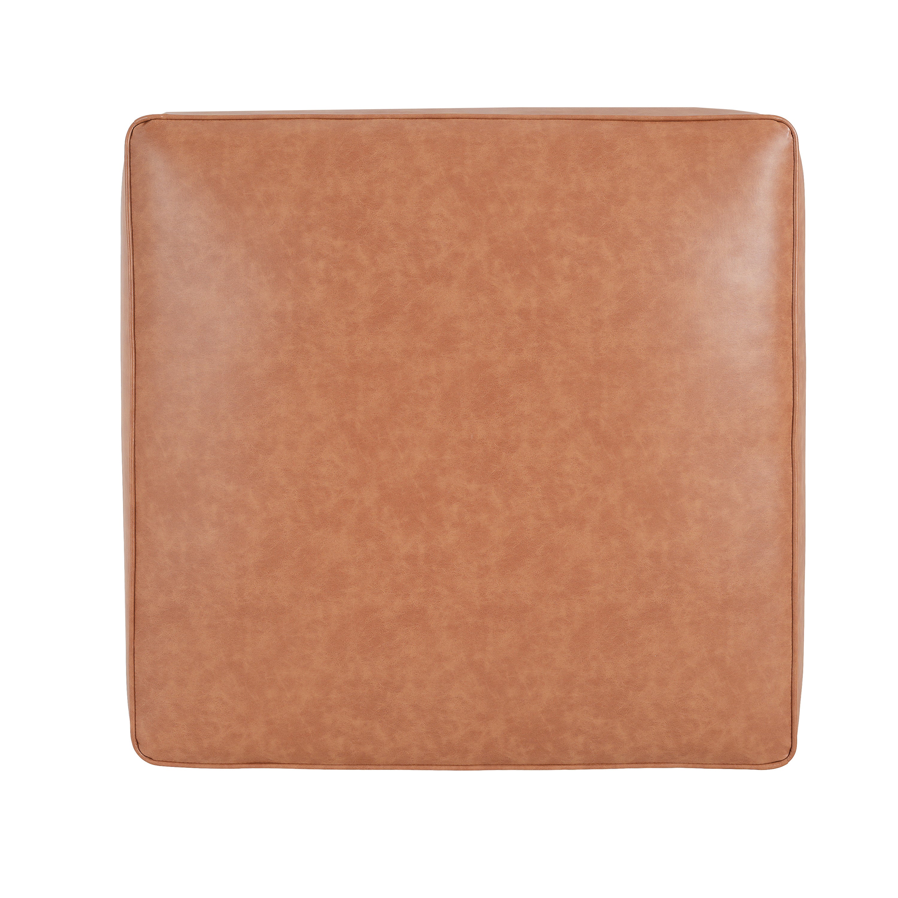 Christopher Knight Home Modern Faux Leather Sectional Ottoman – Modular Square Living Room Footrest