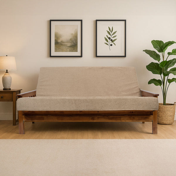 GDFStudio Melville Memory Foam Futon Mattress – Foldable Sofa Bed Cushion with Washable Cover (Frame Not Included)