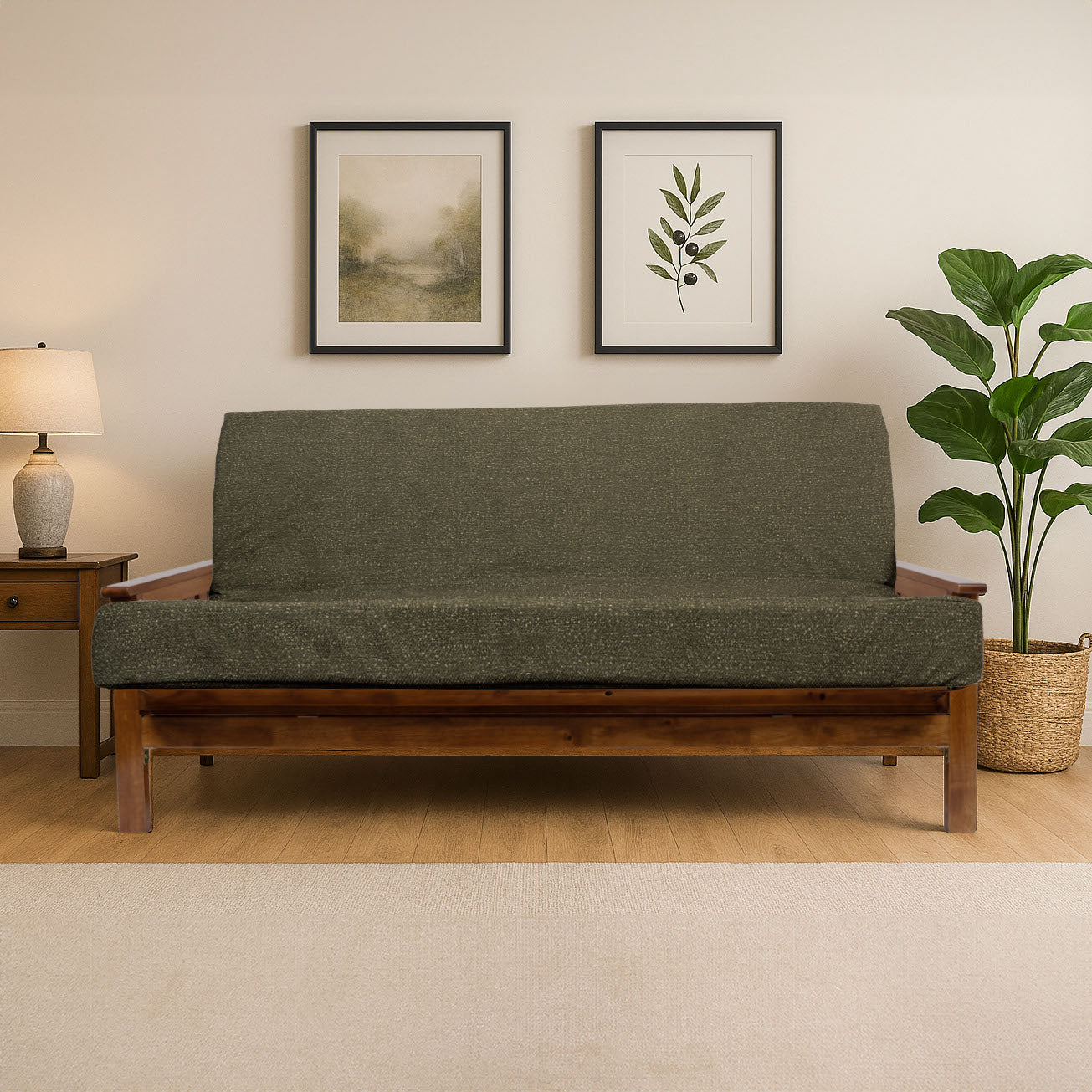 GDFStudio Melville Memory Foam Futon Mattress – Foldable Sofa Bed Cushion with Washable Cover (Frame Not Included)
