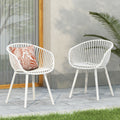 GDFStudio Mykonos Outdoor Dining Chairs (Set of 2)