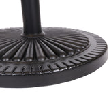 GDFStudio Syros Outdoor Resin and Steel Umbrella Base, Black