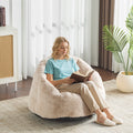 Christopher Knight Home Indoor Cozy Armchair-Style Bean Bag, Beige