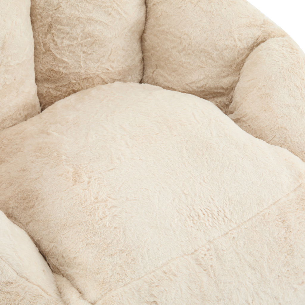 Christopher Knight Home Indoor Cozy Armchair-Style Bean Bag, Beige
