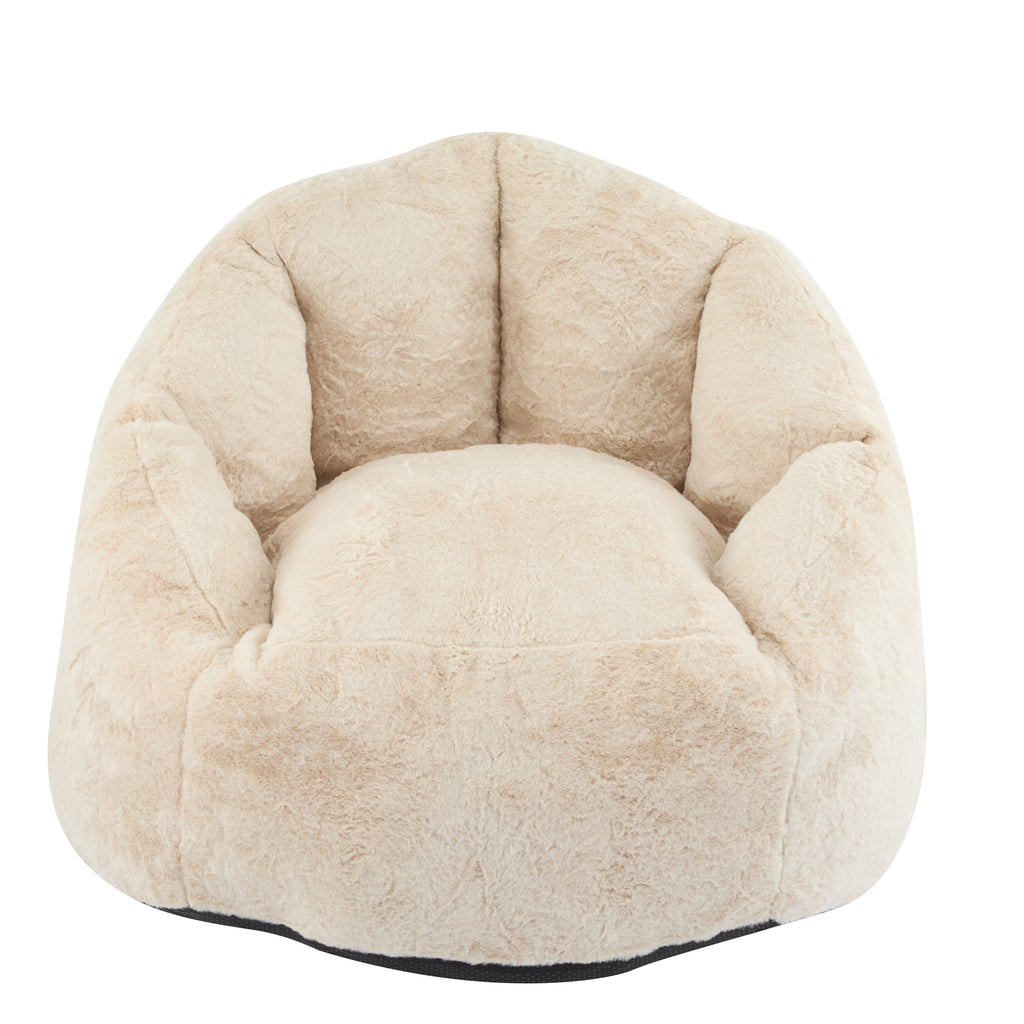 Christopher Knight Home Indoor Cozy Armchair-Style Bean Bag, Beige