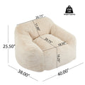 Christopher Knight Home Indoor Armchair Style Soft Bean Bag, Beige