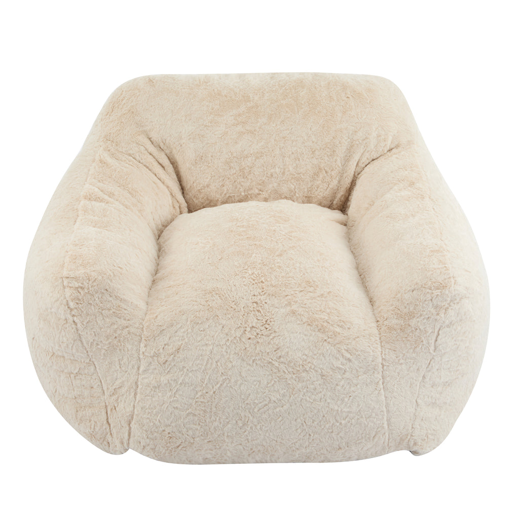 Christopher Knight Home Indoor Armchair Style Soft Bean Bag, Beige