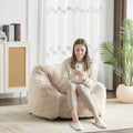 Christopher Knight Home Indoor Armchair Style Soft Bean Bag, Beige