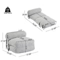 Christopher Knight Home Indoor Foldbable Versatile Soft Bean Bag Lounge chair, Light Gray